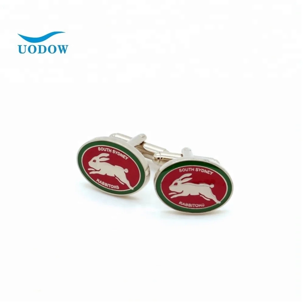 Custom Silver Engraved Logo Luxury cufflinks for Men