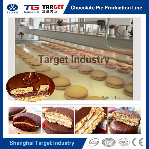 Полностью автоматический шоколадный пирог зефир центр Jamed шоколадные покрытием торт производственная линия