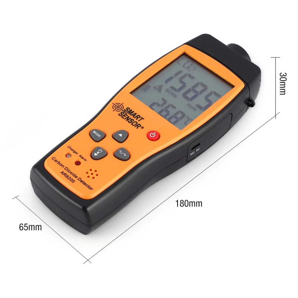 AR8200 Hot Smart Sensor CO2 Carbon Dioxide Gas Detector Meter