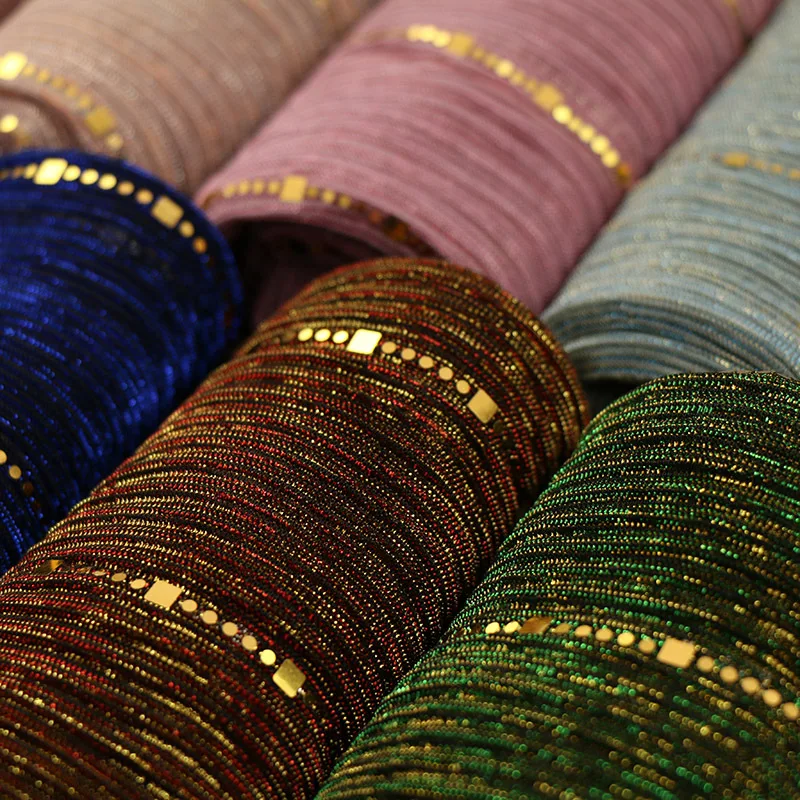 ALI-8  Malaysian Muslim Arab silk paillette hijab scarf