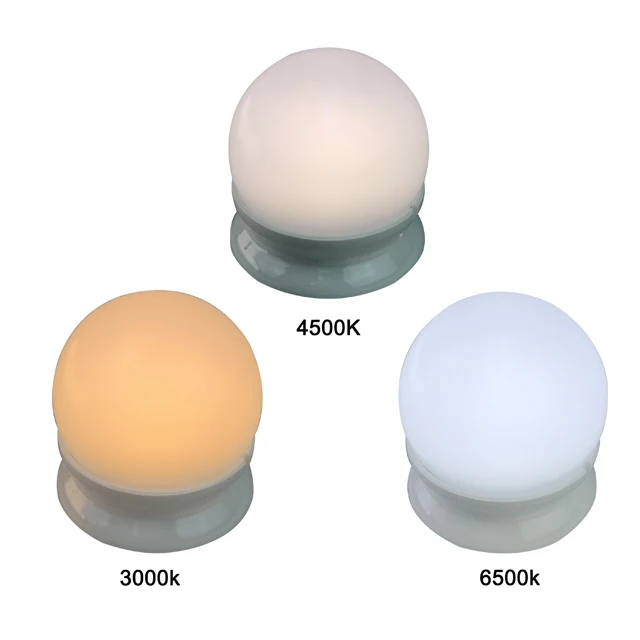 DC5V USB Powered Bathroom LED Hollywood Style Bulbs Kit Led Vanity Makeup Mirror With Light