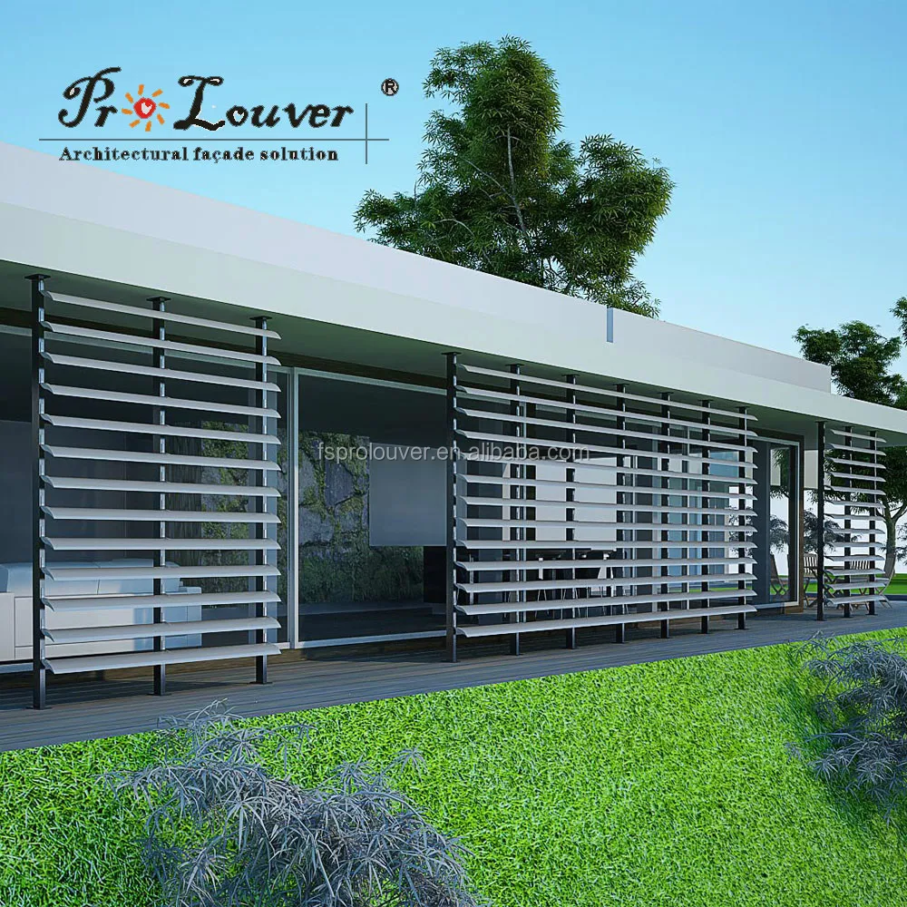 airfoil aluminum sun louvre