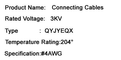 Cost of Electric Submersible Pump Power Price High Voltage Connecting Cable