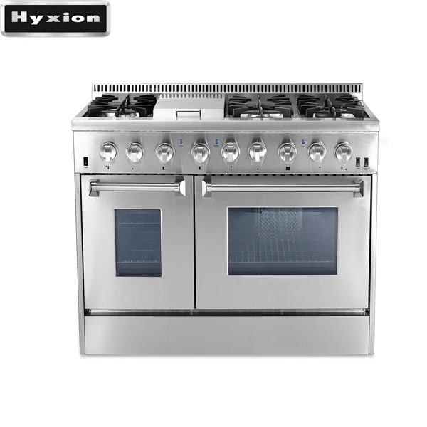 HYXION4806U stainless steel pro-style 48 ' dual fuel cooking range gas stove