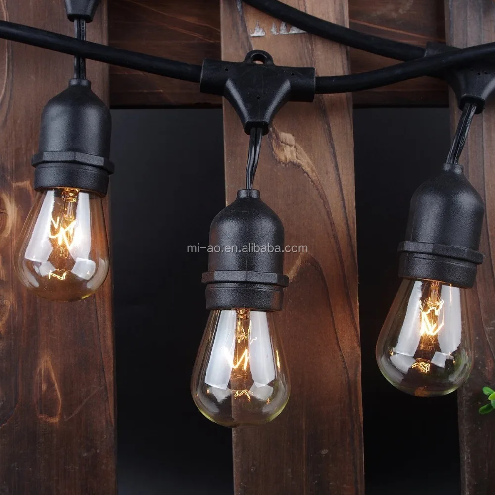 
E26 Outdoor Weatherproof Commercial Grade Lights with Hanging Sockets string light 
