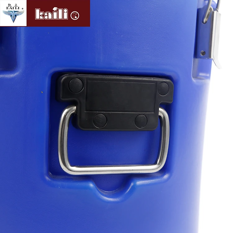 High quality  Custom Made Stainless Steel Plastic Shell Storage Barrels With Seal Cover