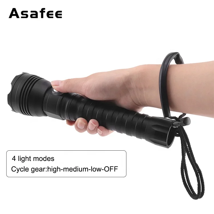 Hot Sale Waterproof P70 LED Diving Torch Flashlight 18650 26650 High Power Scuba Diving Light P 70 Flashlight Torch