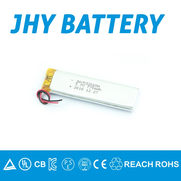 small type 100ma flat battery heilcopter lithium ion battery 3.7v with China iso9001 factory