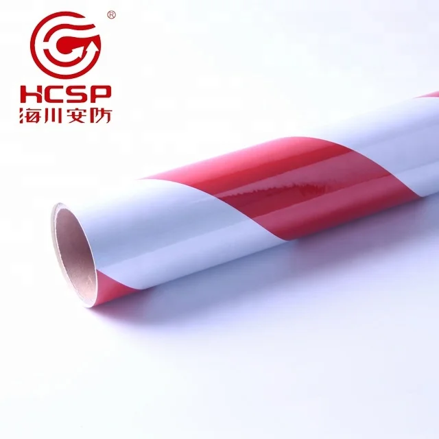 HCSP Reflective Adhesive Warning Marking reflective hip sheet Black Yellow PET Provided 3 Years Radium Stickers Roll