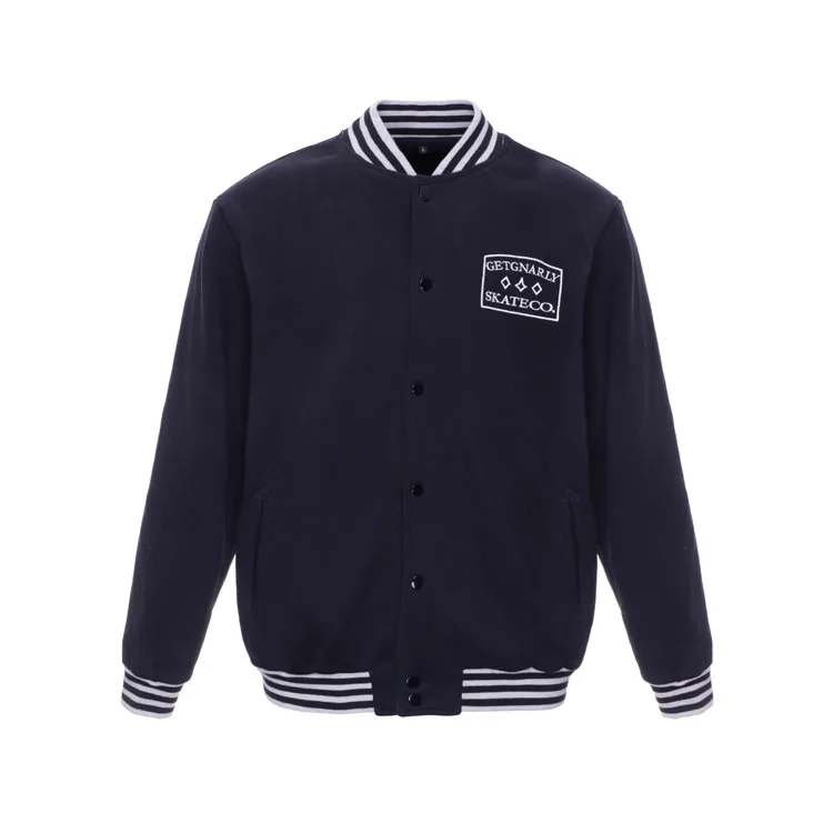 Унисекс Новая модель оптом пустой бейсбол открытый спортивная университетская куртка