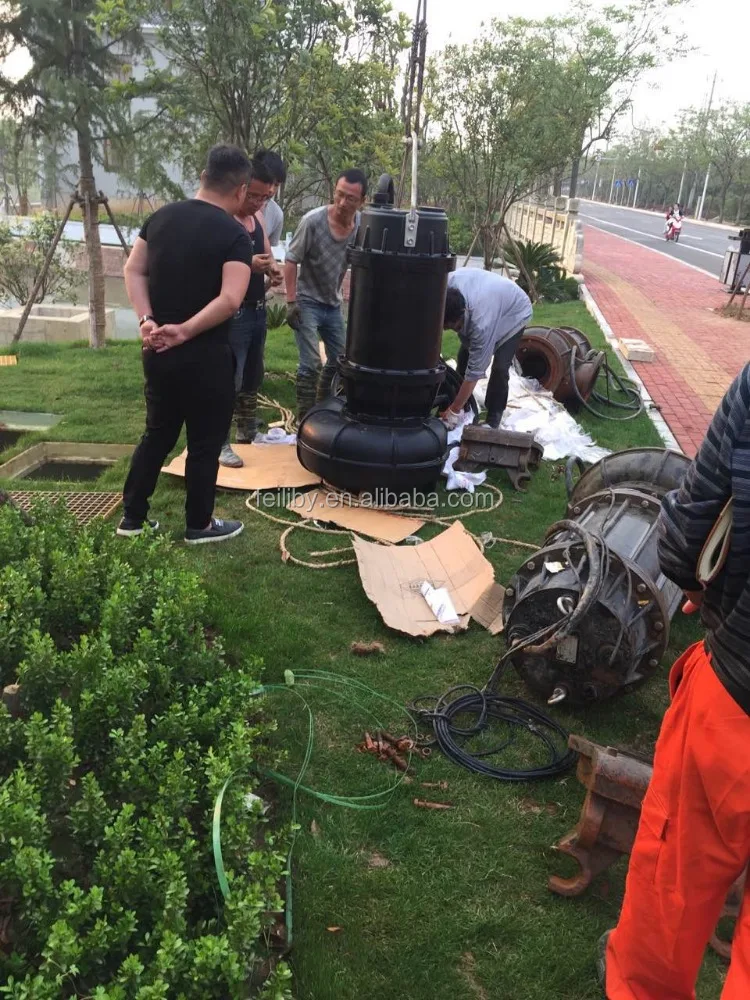 15m pompa submersible sewage pump agitator pump waste water submersible economy sewage pump for dirty water