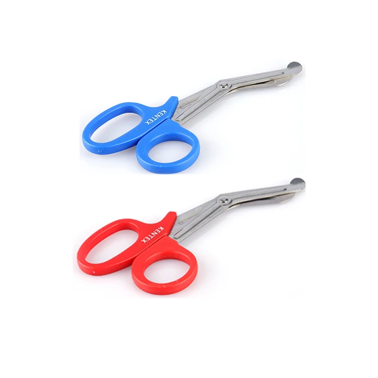 Surgical instruments bandages scissors for cutting gauze, tape, clothing, bandages and other materials