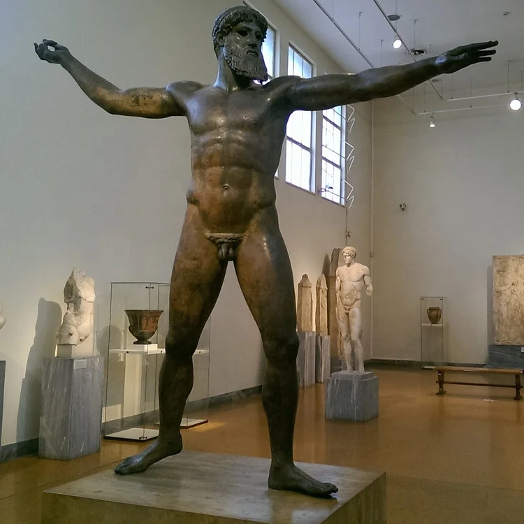 life size bronze nude muscle men statue  large brass naked male erotic man sculpture