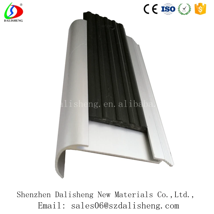 
Black Aluminum Stair Inserts Tile Stair Nose Molding Metal Stair Nosing 