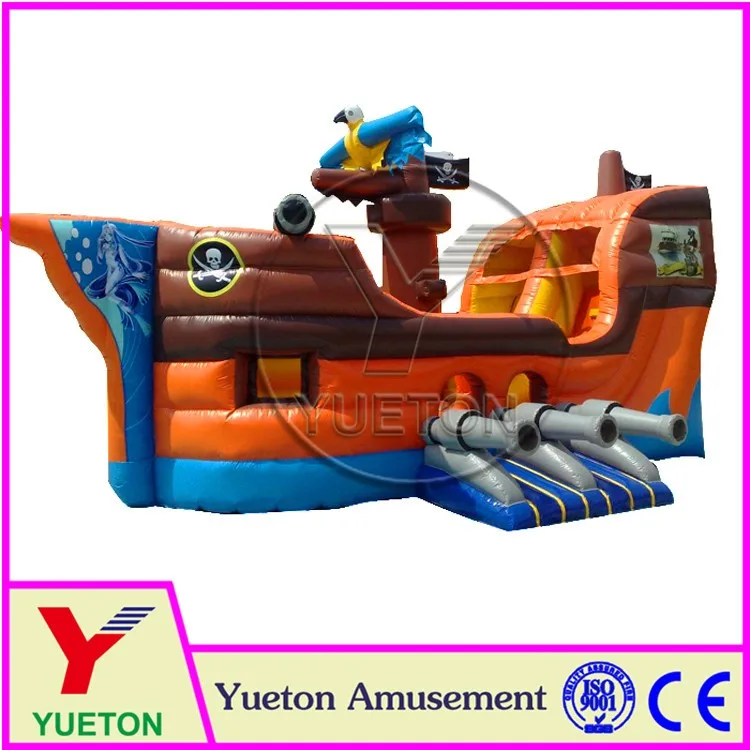 Zhengzhou Yueton Family Use Inflatable Floating Pirate Ship Bounce For Children