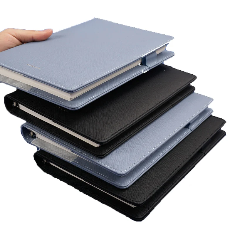 Notebook Thickened Pu Soft Skin Creative Loose Page Handbook Simple Literature And Art College Students Horizontal Line Book