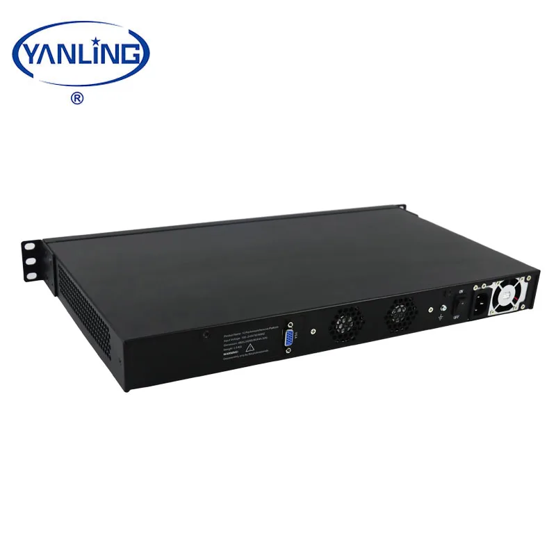 Yanling 1U rack mount server  Intel core i7 3770 quad core  6*1000M lan pfsense router network security application