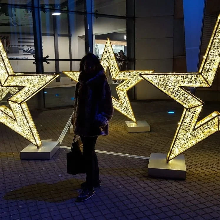 big star outdoor christmas decoration led motif light