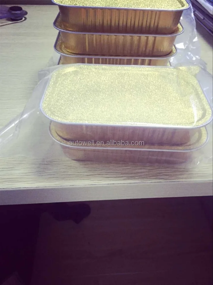 Safe healthy Insulated soup aluminum foil trays with sealing Cover