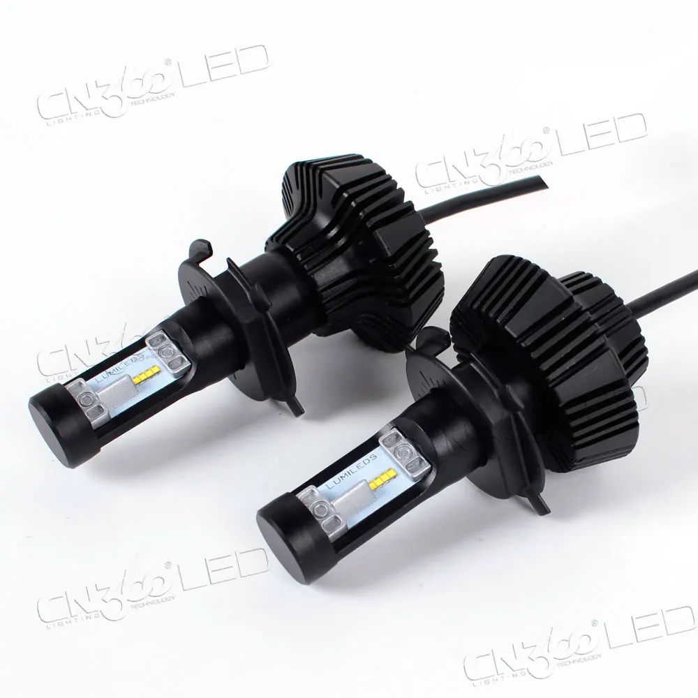 Гуанчжоу производит изменение 4000lm 25 Вт 6000 К 7 г без вентилятора Тип H4 светодиодные фары автомобиля kit