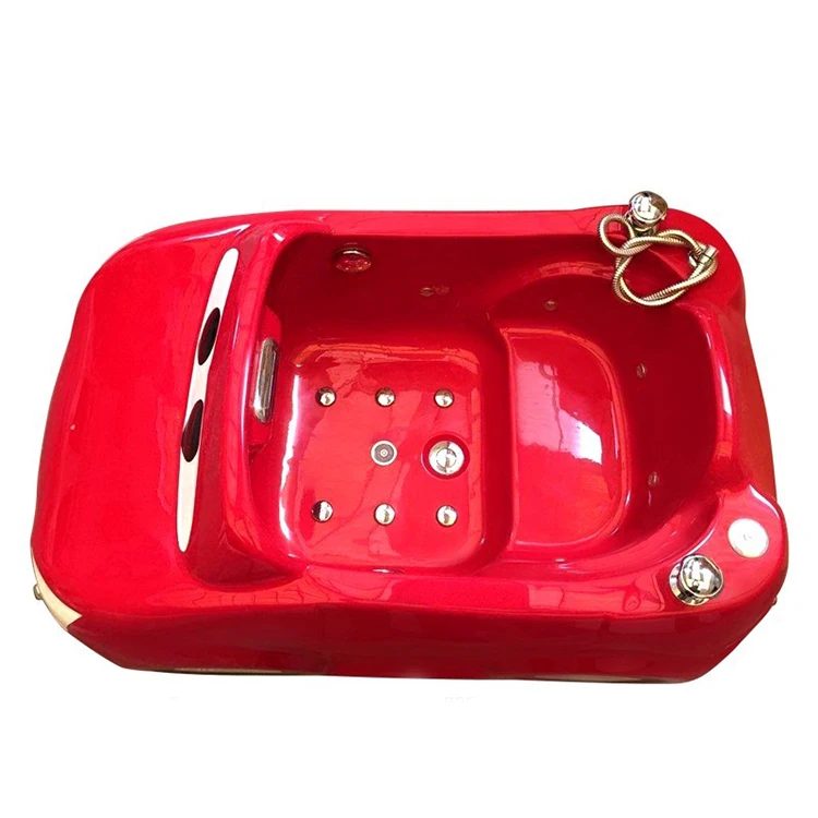K-532C Red car shape small portable freestanding used bathtub for children sale, baby wash tub
