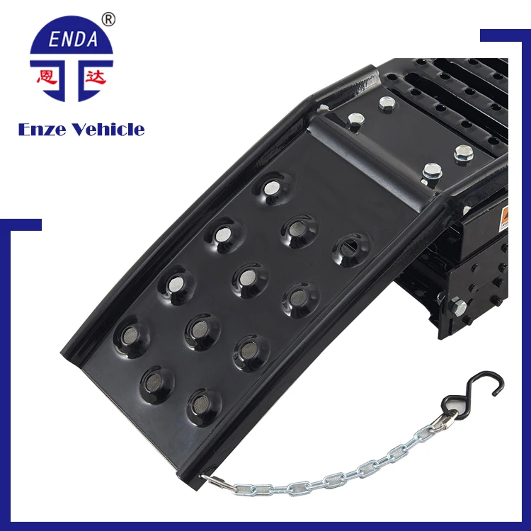 heavy duty lawnmower tri-folding vehicle mobile ATV truck trailer steel container portable loading car ramp