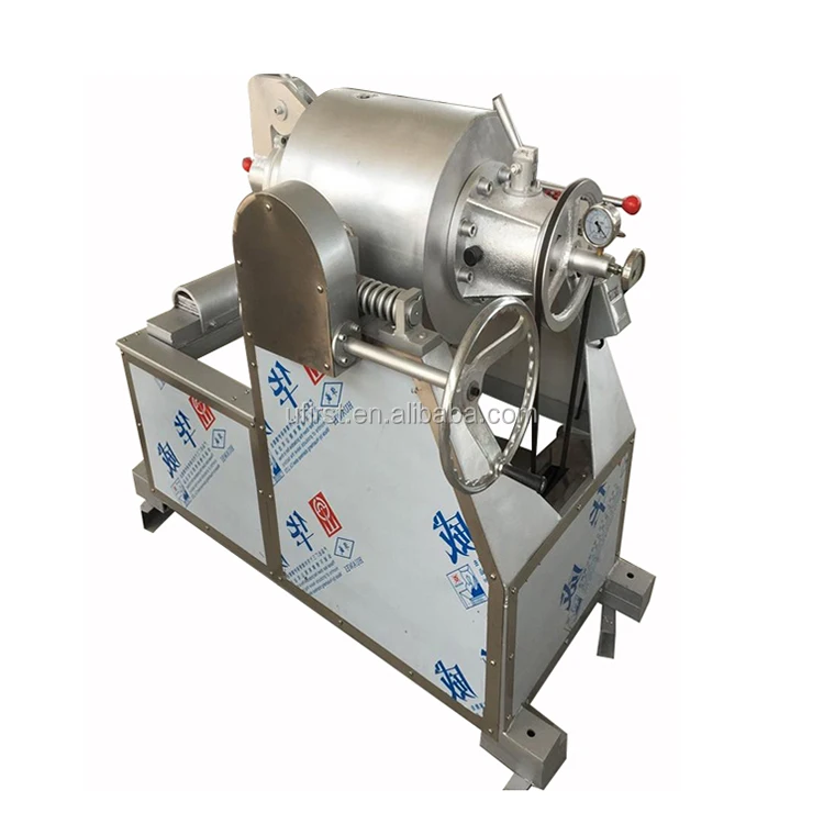 Automatic hot air flow rice grain cereal wheat puffing popping maize puffing machine