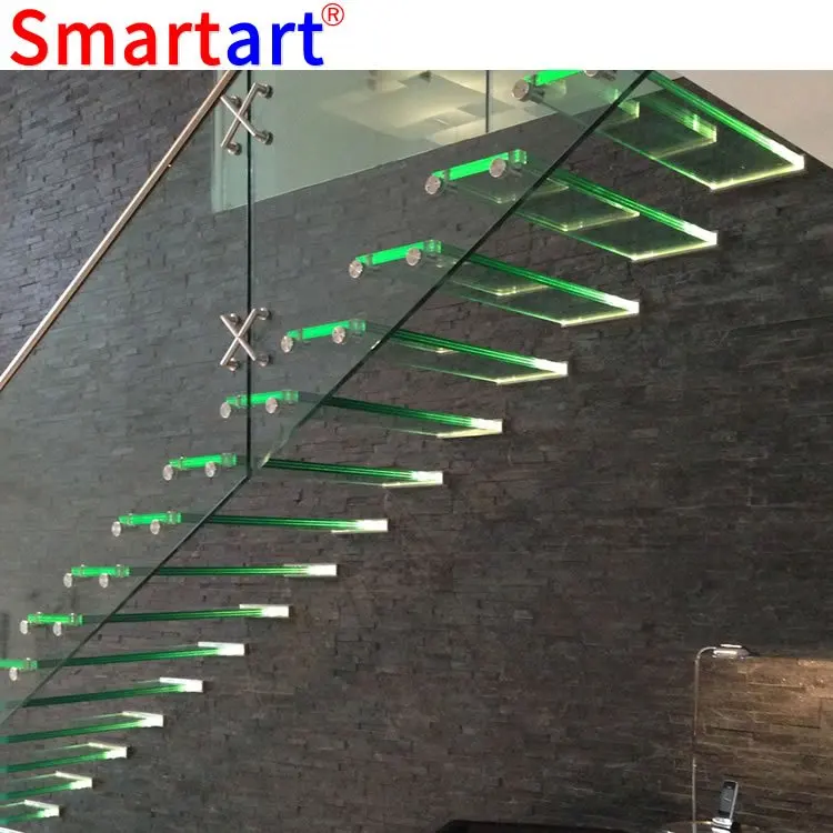 Smartart 2022  china Glass railing floating stairs