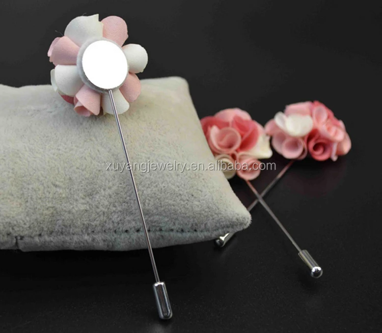 Wholesale plain pins for decoration flower lapel pins or brooches making (HP-100)