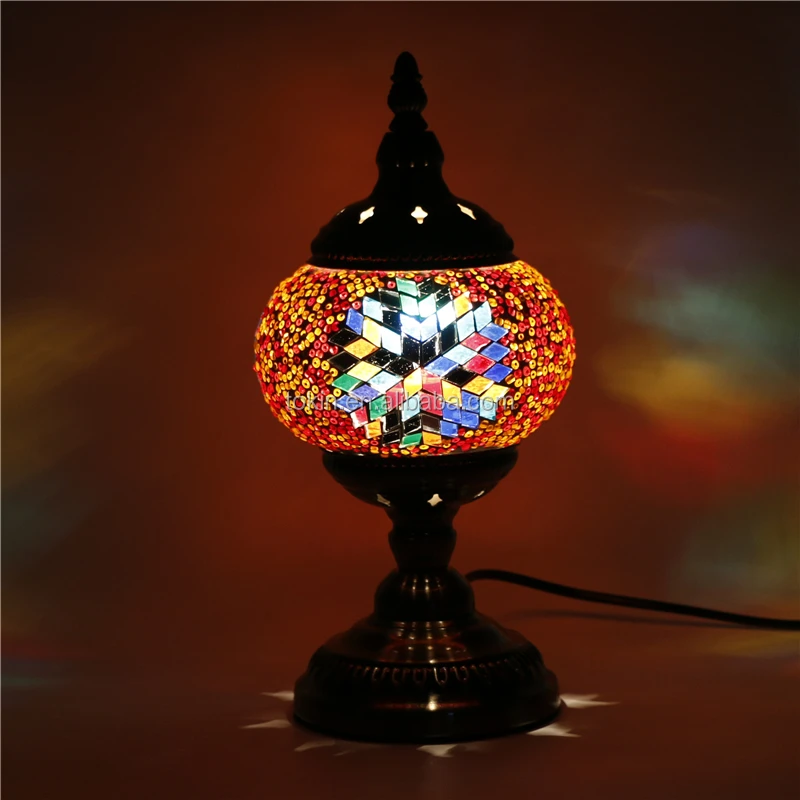 Tokin-lighting (TC1M04) турецкие светодиодные настольные лампы ручной работы с мозаикой
