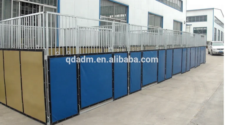 PVC Canvas HDG Horse Stall Stable Equipment With Steel Frame