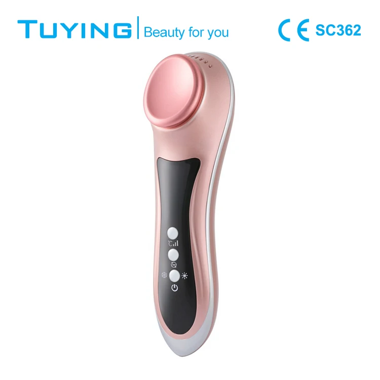Rechargeable 2 in 1 hot and cold ultrasonic massager beauty care