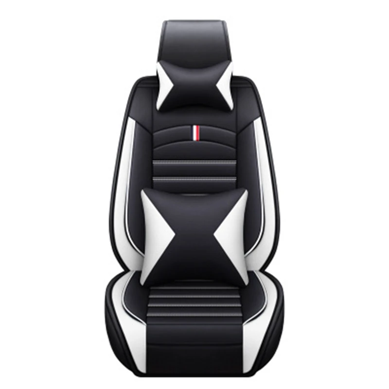 Dropshipping Good Price 5 Seats Vehicle easy to clean seat cushion PU genuine car seat cover leather with China Factory Supply