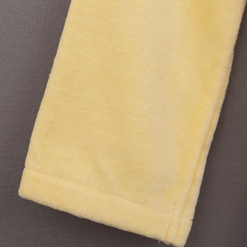 Turkish Cotton Bathroom Towel Robe Series High Quality Yellow Bathrobe With Belt