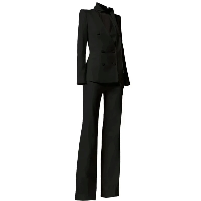 New Style Office Lady Two Pieces Suit Fashion Modern Women Business Suits ladies suits pant