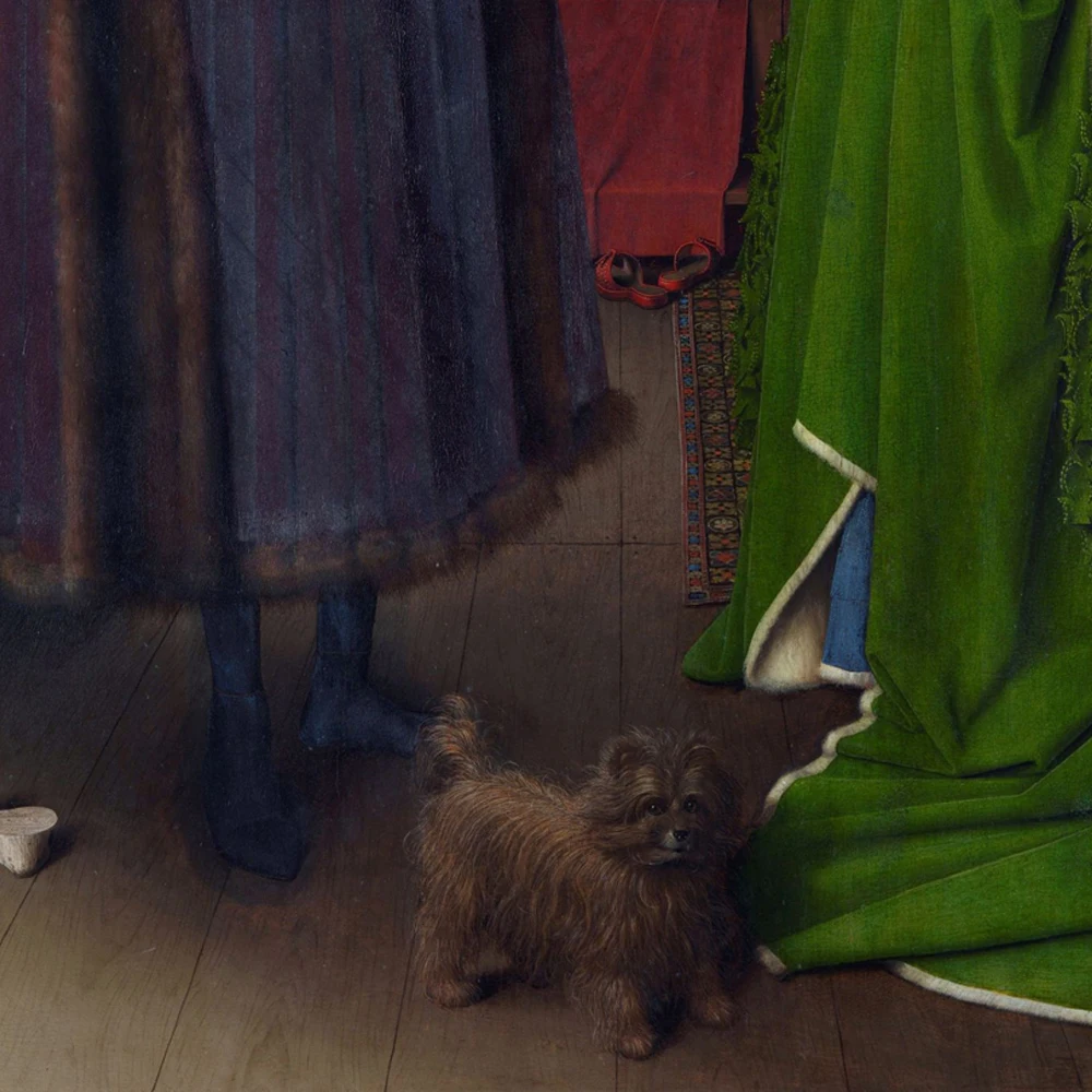 Jan van Eyck Classical masterpiece Arnolfini Portrait Wall Art Oil Painting Reproductions