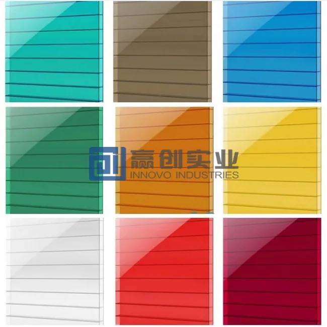 UV-coated policarbonato alveolar 7mm polycarbonate PC multiwall sheet