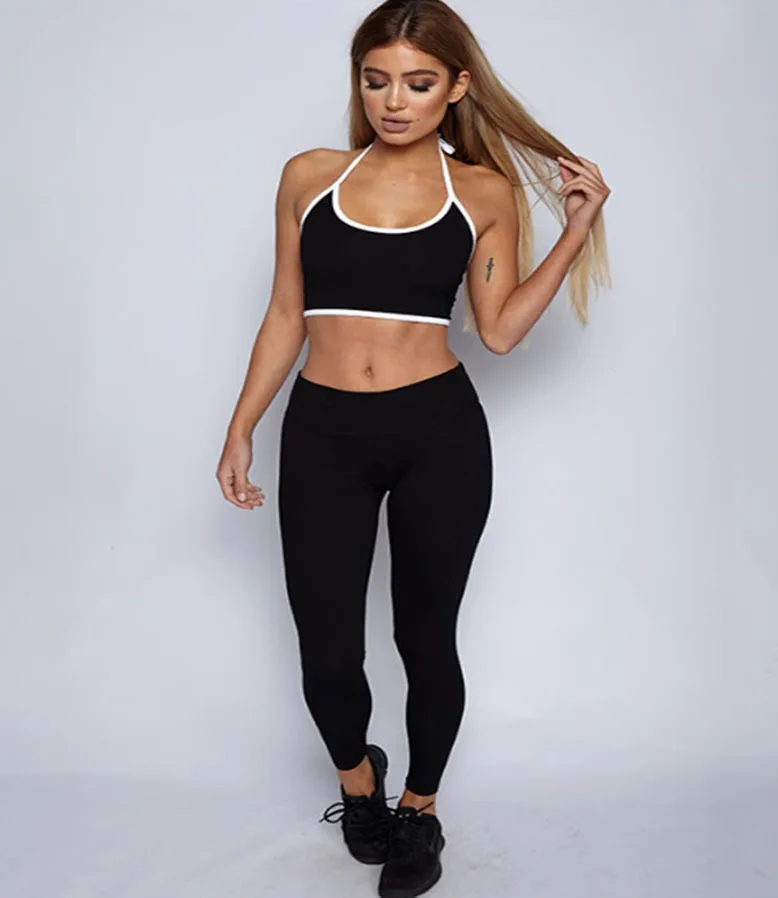 
Wholesale Sportswear Type Fitness Top Leggings Gym Set 
