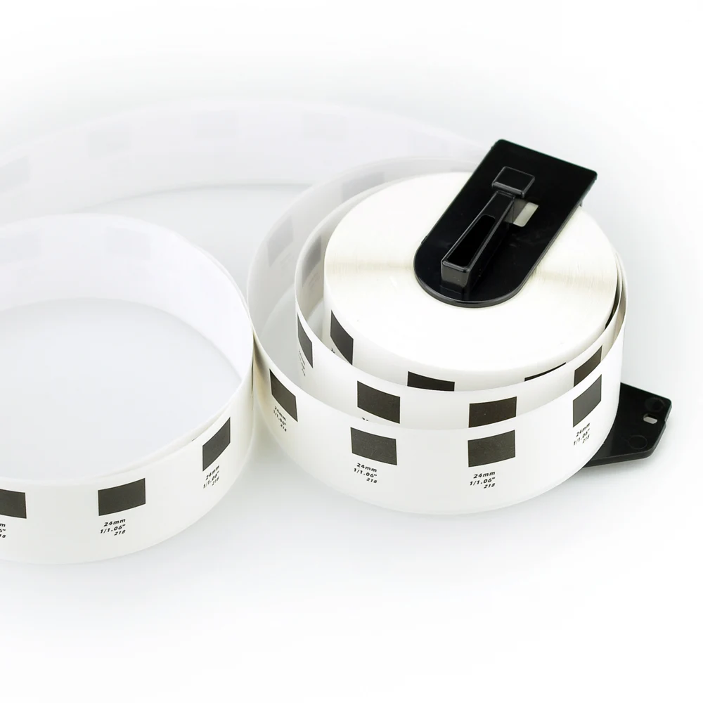 С держателем совместим бумажная этикетка черная и белая DK1218 с DK-11218 DK 11218 для брата prinr QL 700 принтеры