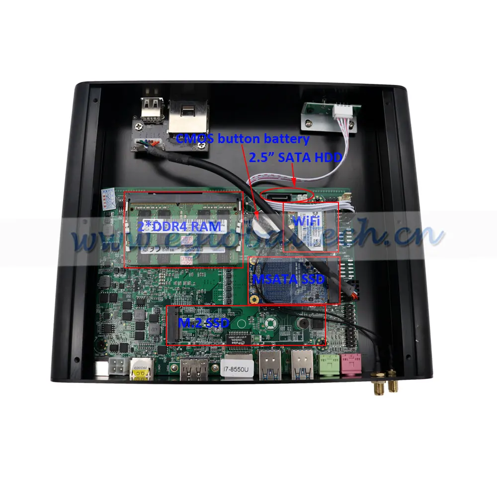 Eglobal portable wireless pc Intel Core i7-8550 ddr4 ram  32gb  LAN port Intel Kaby Lake R buy computer in china small laptops