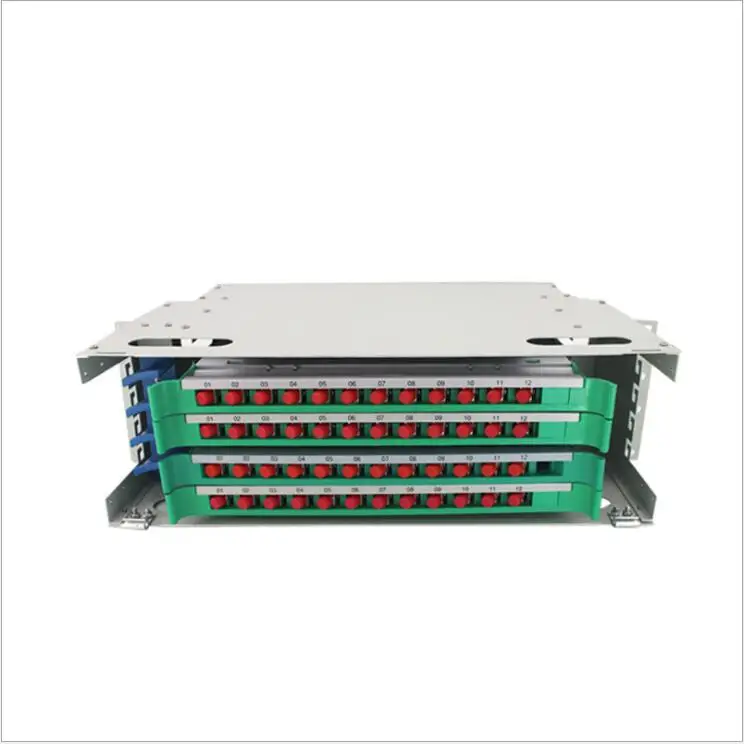 4 8 12 24 48 72 96 144 Port Core Fiber Optic Distribution Frame Box FTTH Outdoor Indoor  Wall Rack Mount ODF