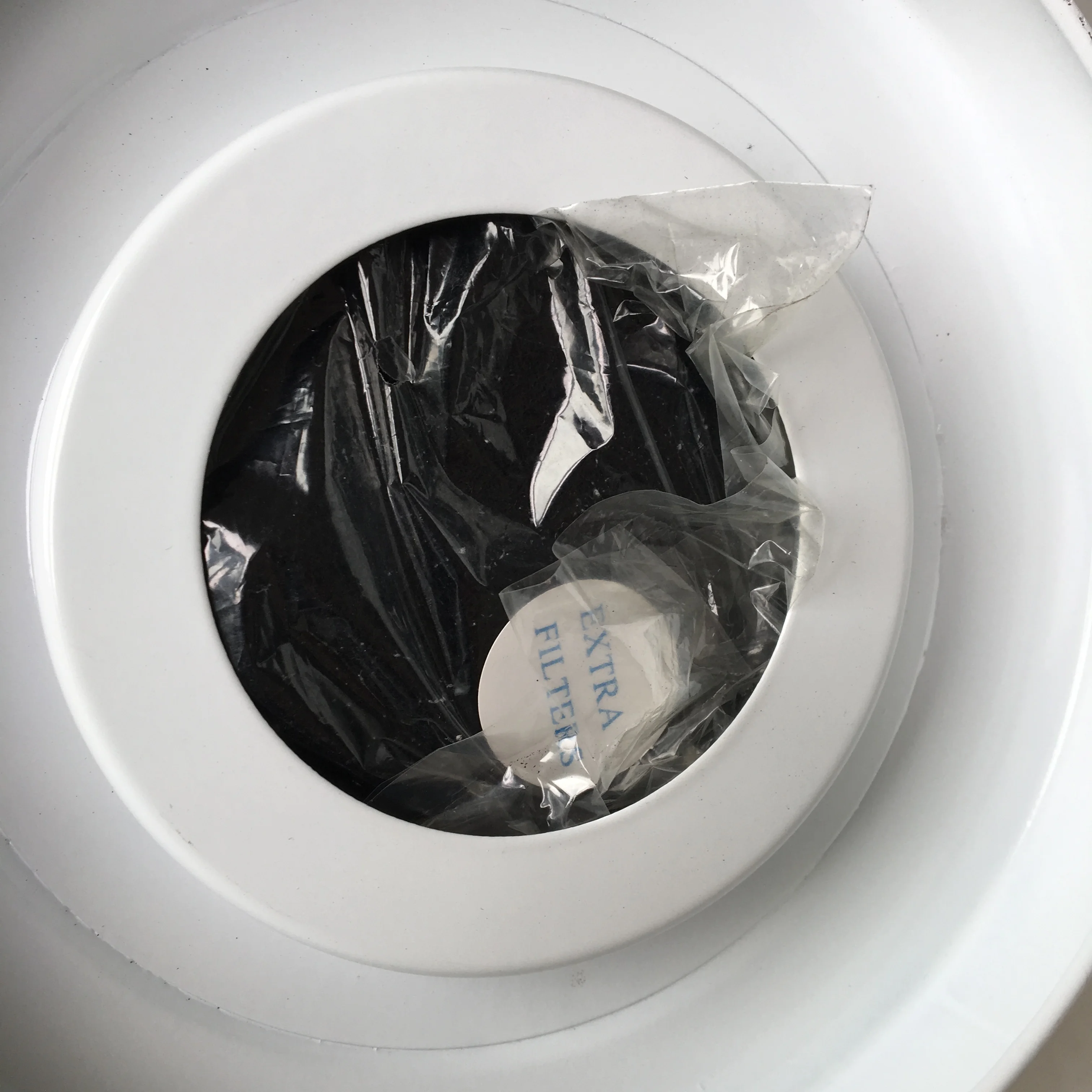 1.3 gallon New design white color compost bin/ stainless steel garbage bin/recycle bucket