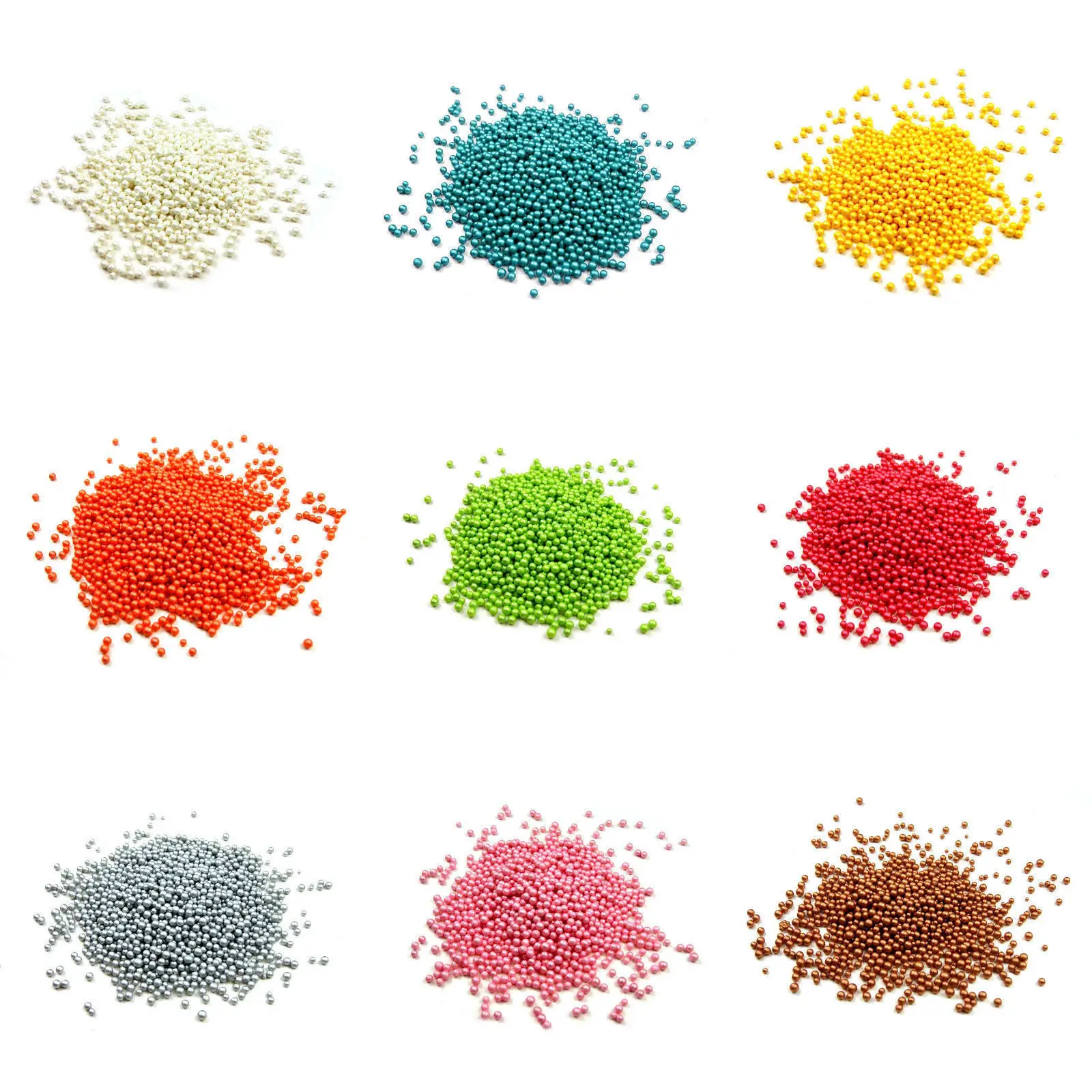 Pearl Coloured Styrofoam Balls Polystyrene Foam Spheres 2-5mm Filler Bead Decorative Ball Arts Toys Christmas Micro Polystyrene