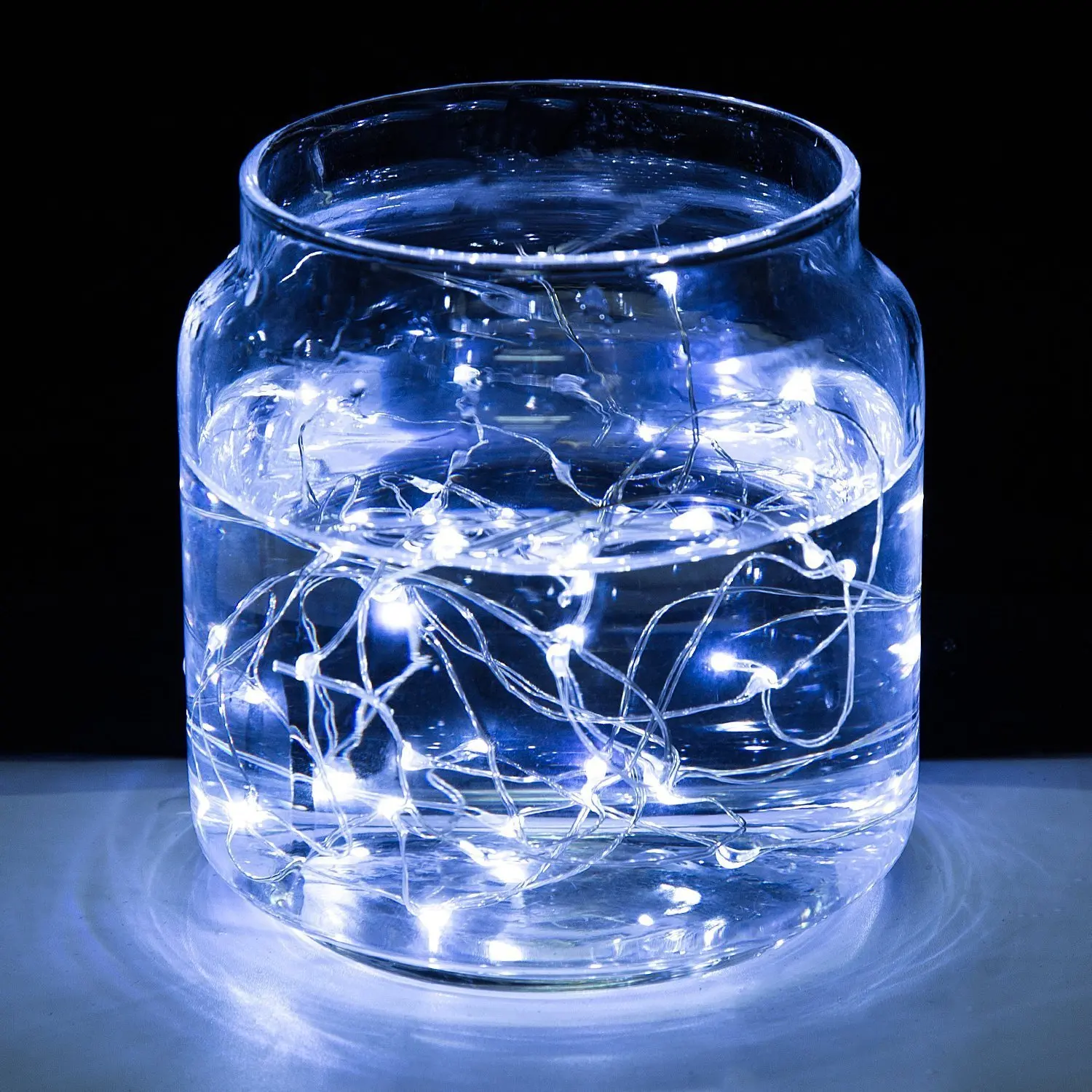 Garden/Holiday/ Decoration Mini Lights String 12v Battery Powered Silver Copper Wire LED String Light