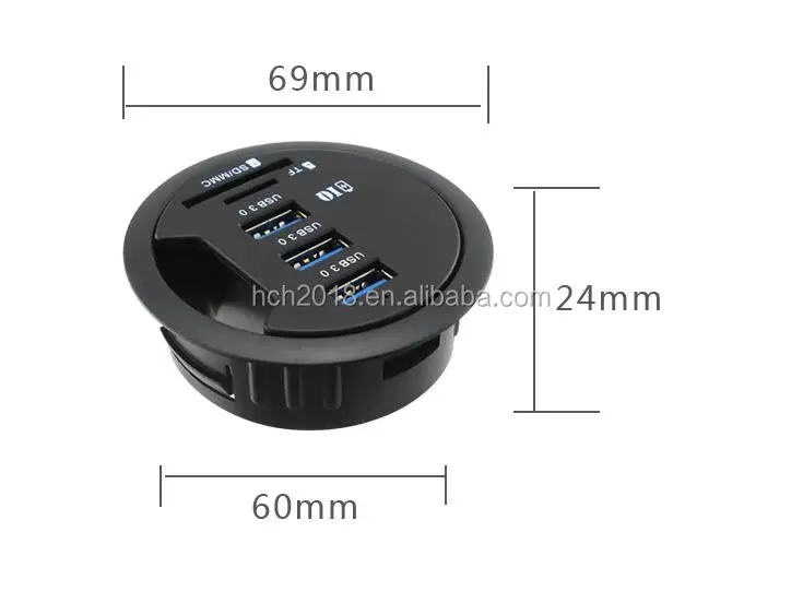 dustproof desk USB cable grommet