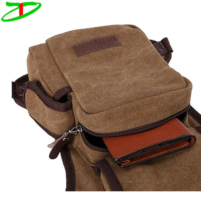 Outdoor Bike Multi-Purpose Tactical Canvas Motorcycle Leg Bag, Waist Bags For Men