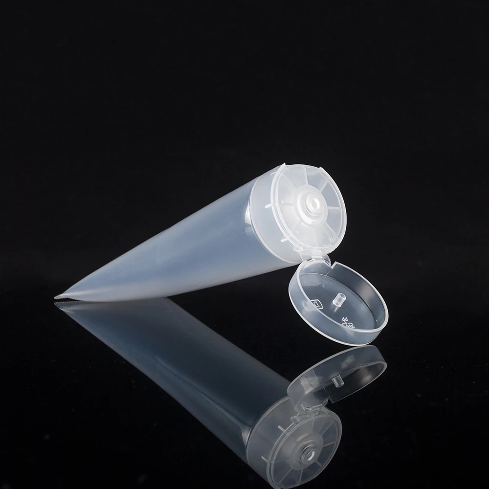 Customized PE Refillable Glossy Plastic Soft Tube Empty Squeeze Lotion Shampoo Bottles