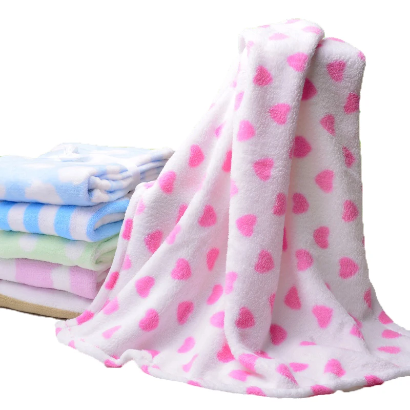 Professional Wholesale 2022 Hot Sale Super Soft Thick Coral Fleece Blanket For Baby Use