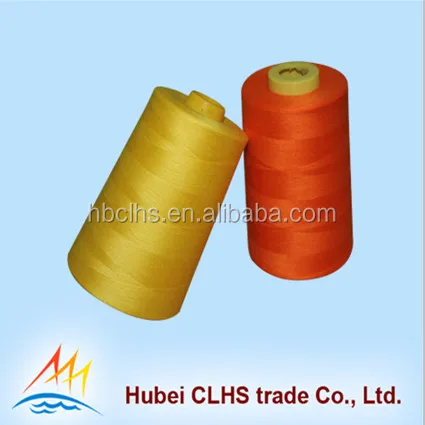 
low price 40s/2 yarn spun 100% polyester thread for sewing clothes shoes bags hats 