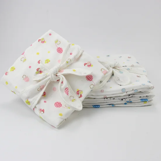 Four Layers 100% Cotton Gauze newborn baby quilt blanket with hood Newborn Baby Quilt Blankets With Hats